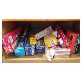 Shelf of Trash Bags, Foil, Freeze Bags, Etc.