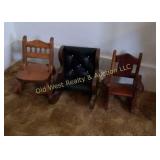 (3) Doll Chairs