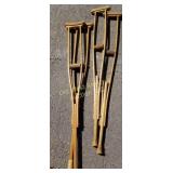 (2) Set of Wood Crutches