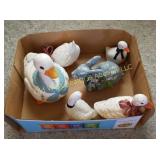 Box of Ceramic Geese