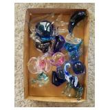 Box of Art Glass Pieces