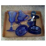 Box of Blue Dishes