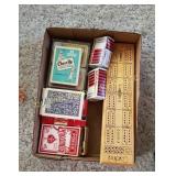 Playing cards & Cribbage Board