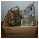 Box of Vases & Ash Trays