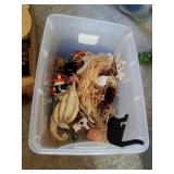 Tub of Halloween Decor