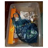 Tub of Halloween Decorations
