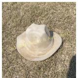 Cement Hat Lawn Ornament