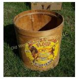 Bull Meat Brand Flour Barrel