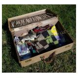 Suitcase of Quilt Pieces & Scraps