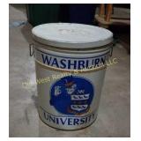 Large Washburn University Tin