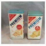(2) Cracker Tins