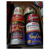 Box of Coffee Tins