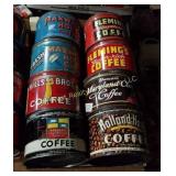 Box of Coffee Tins