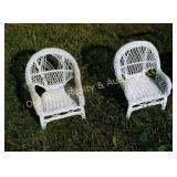 (2) Wicker Doll Chairs