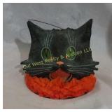 Paper Mache Halloween Cat