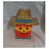 Tin Halloween Candle Holder