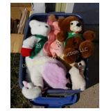 Tub of Stuffed Animals