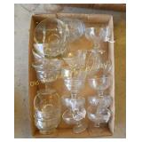 Box of Glasses & Sherbert Dishes