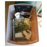 Tub of Kitchen Items