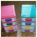 (2) Desktop Storage Containers (LR)