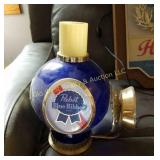 (2) Pabst Blue Ribbon Beer Wall Lights(LR)
