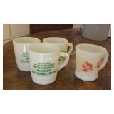 (4) Fire king Coffee Mugs (K)