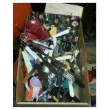 Box of Kitchen Utensils & Silverware (BS)