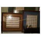 (2) Framed Stamps (BS)