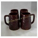 (4) Crock Mugs