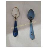 (2) Porcelain Spoons