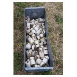 Tin Box w/Glass Insulators