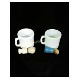 (2) Shaving Mugs w/Brushes