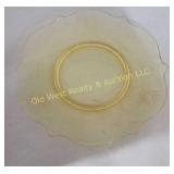 (2) Yellow Depression Plates