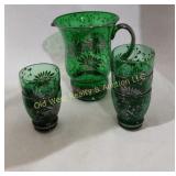 Pitcher & 5 Glasses