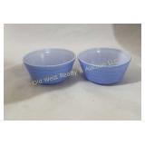 (2) Blue Bowls