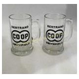 (2) Bertrand/Smithfield Coop Beer Mugs