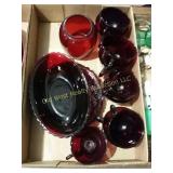 Box of red glass