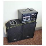 Peavey 5300 Powered Mixer & (2) Speakers
