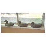 (3) Paper Mache Ducks
