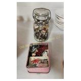 Jar of Buttons & Miscellaneous