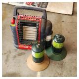 Mr Buddy Heater & Propane Bottles (S)