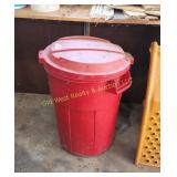 Red Trash Can (S)