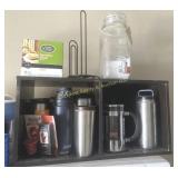 Drink Dispenser, Cups, Organizer & More