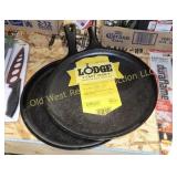 (2) Cast Iron Griddles - New