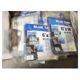 Pile of Assorted Tarps - New