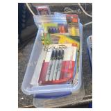 Tub of Markers & Highliters