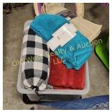 Tub of Towels & Linens