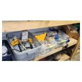 (3) Tubs & Box of Electrical & Miscellaneous