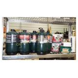 Shelf of Propane Bottles & More