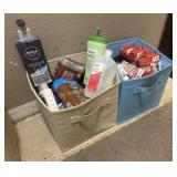 (2) Totes of Bathroom Items